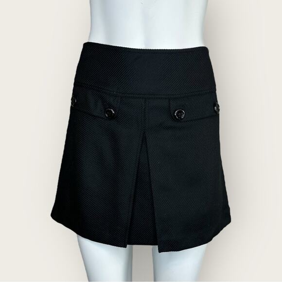 Burberry | Wool Mini Skirt | Black | Size 4 US - Picture 1 of 16
